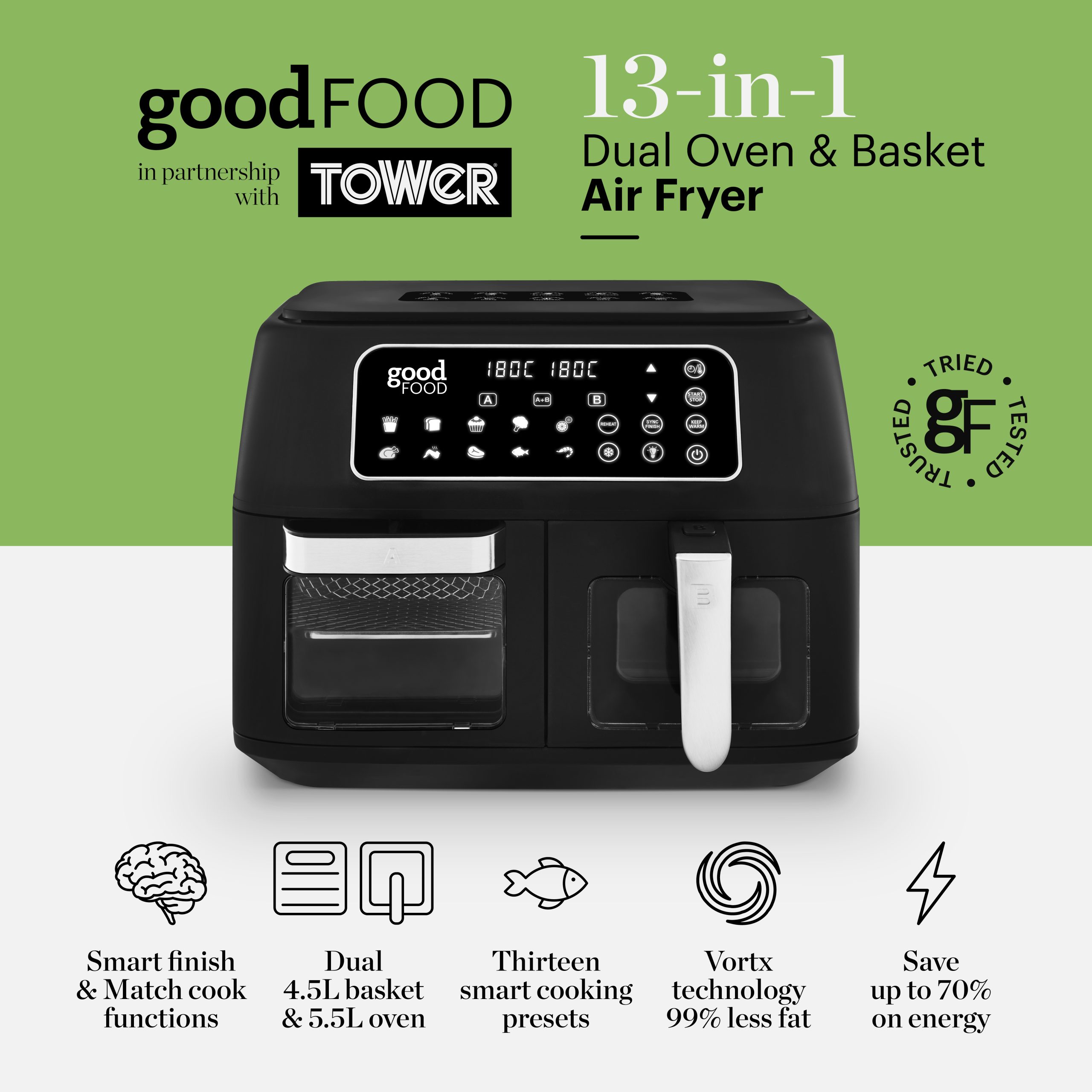 <a href="https://housewares100.co.uk/voting-details/?entryid=65" target="_blank">Good Food In Partnership with Tower- 10 Litre Oven and Basket Air Fryer, RKW</a>
